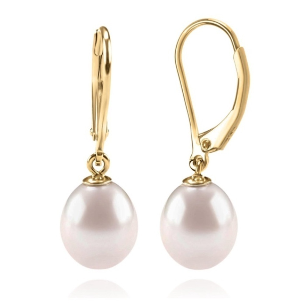 Pearl Earrings for Women AAA+ Cultured Pearl Earrings Dangle Pearl for G…